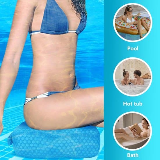 Boblebad - Spa Pude - 40*30.5*12 CM - Spa Booster Sæde - Badepude - Badepuder til Badet - Tilbehør til Spabad - Velegnet til Spa Jacuzzi