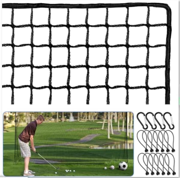 2*3m med tilbehør træningsnet sportstræningsbarrierenet kraftigt boldnet golfslagsnet gør-det-selv boldnet baseballnet