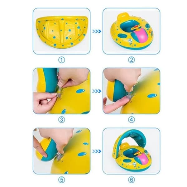 Uppblåsbar babyflottör