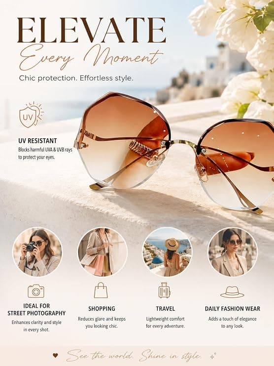 Luksus runde gradient solbriller kvinder metal buede stænger damer UV400 briller Ocean kantløse solbriller UV400 Oculos De Sol