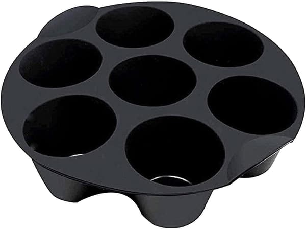 7-kopps silikonmuffinsform for airfryer, muffinsbrett, muffinsformer for baking, non-stick muffinsbrett, bakeform