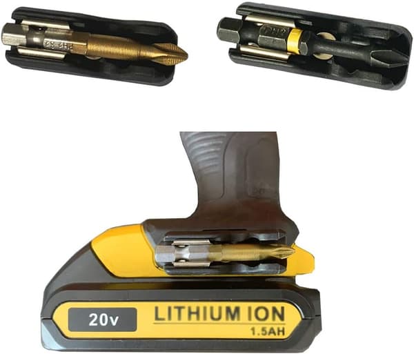 4 stk. bitsholder med skruer for Dewalt 20V Max verktøy drill slagtrekker | Passer til DCD771 DCD980 DCD985 DCD980 DCD985 DCD980L2 DCD985L2