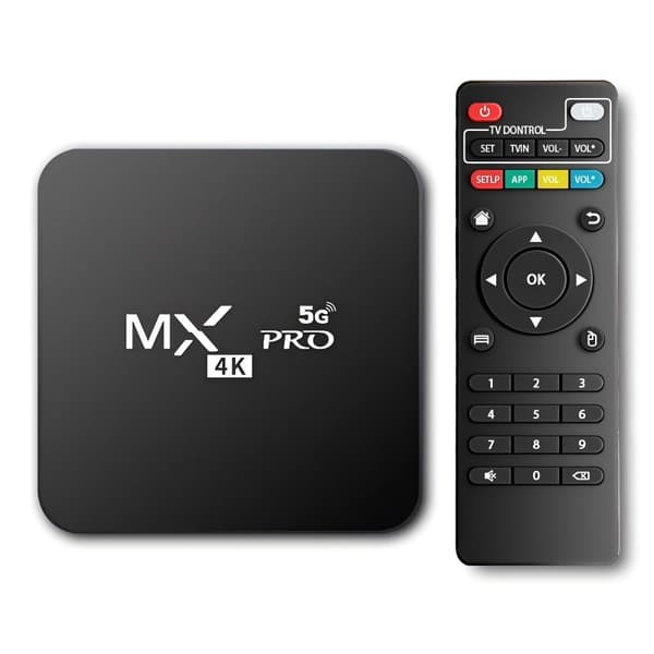 5G MXQ PRO 4K TV BOX Android 10.1 Quad Core Smart Media Player Opgraderet Ram 4GB ROM 32GB