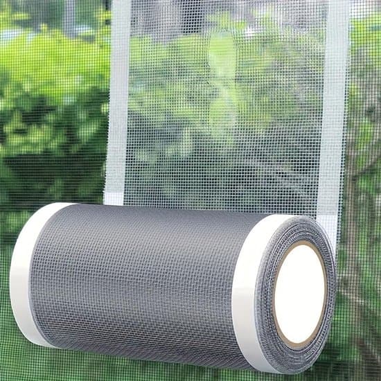 Netreparationstape - 15 cm x 10 m - Vinduesnet og myggenet