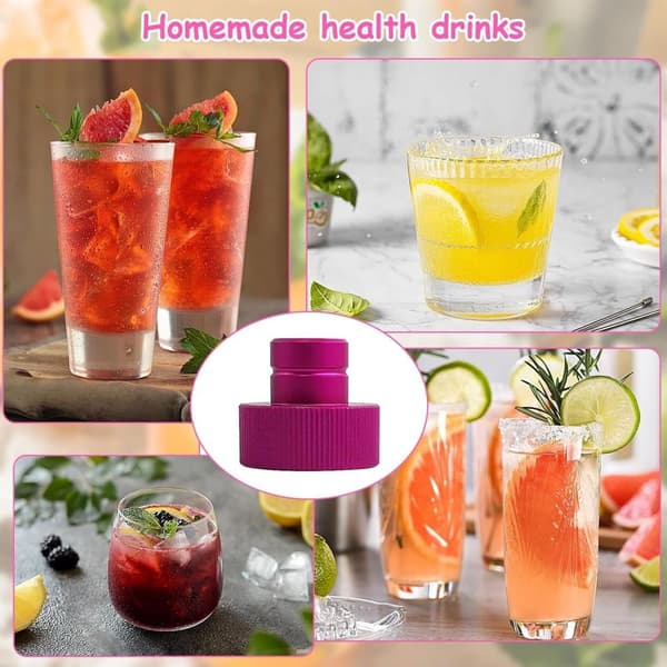 CO2-adapter CO2-cylinderadapter Professionell direkt ersättning snabbkopplingar för Sodas Maker-tillbehör purple