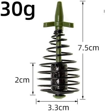 5-pack fjäderfoderkorg för karpfiske, mäskkorg för karpfiske i sött och salt vatten, inline-metodfoder