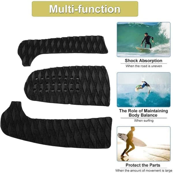 Surfboard Traction Pads Halkfria Främre EVA Greppdynor för Paddleboard Longboard: KLIPPBART Design för Förbättrat Grepp och Stabilitet