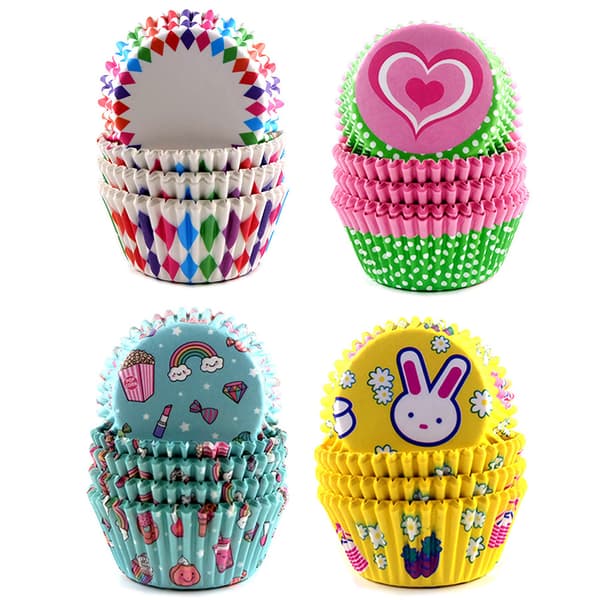 400 Stykker Bageforme Cupcakeforme Pakke Non-stick Muffinsforme Bageforme til Bryllupper Fødselsdage Babyshowers eller Feriefester