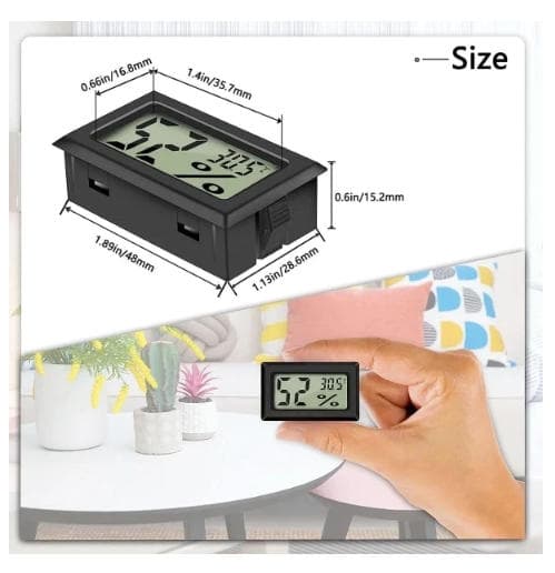 Digital temperatur- og fuktighetsmåler Termometer Mini Digital Termometer Hygrometer og Fuktighetsmåler