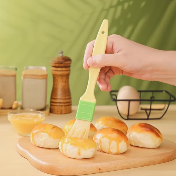 3 stk. penselsett for baking og grilling, matpensel for marinader, sauser, eggvask, smør, BBQ-pensler