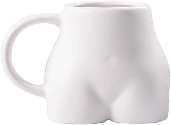 Morsom kaffekopp rumpeformet keramisk kopp tekopp jule- og valentinsdagsgave