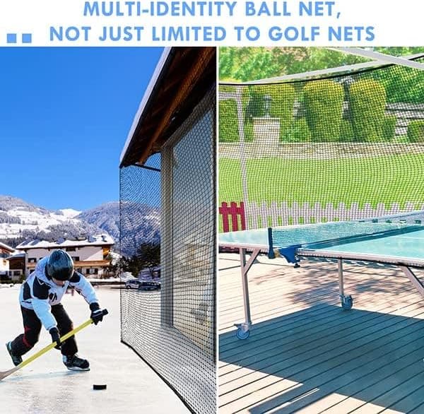 2*3m med tilbehør træningsnet sportstræningsbarrierenet kraftigt boldnet golfslagsnet gør-det-selv boldnet baseballnet