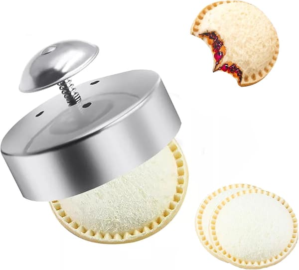 Kakeform Smørbrødform for barnas lunsj, 304 rustfritt stål Uncrustables Smørbrødverktøy Smørbrødmaskin for lunsj og matboks