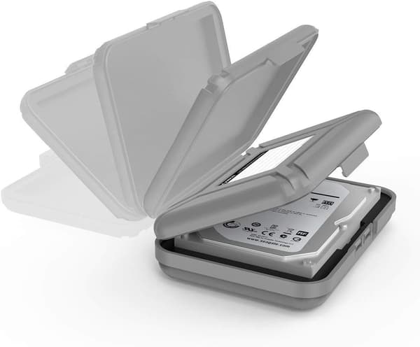 3,5-tums HDD/SSD Externt Hårddisk Skyddsfodral (Enkelförpackning) — Bärbart Antistatiskt Stötsäkert Förvaringsfodral - PHX5S 1pc