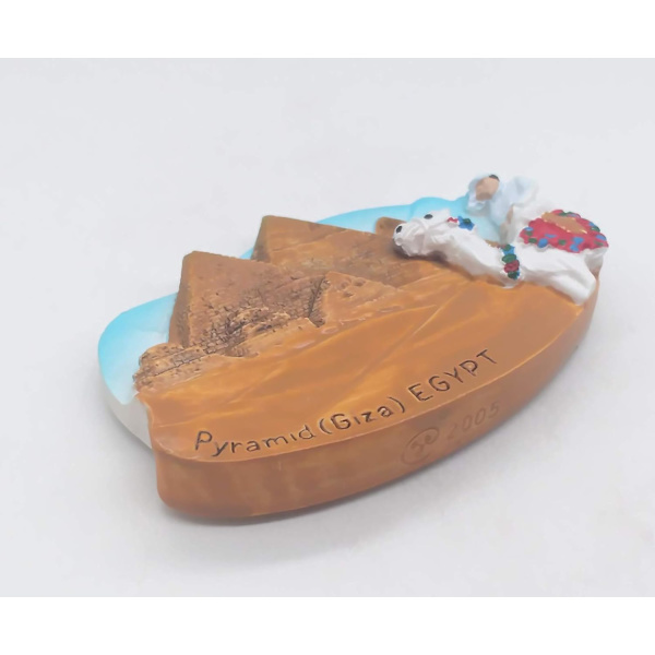 Turistsouvenir kylskåpsmagneter 3D kylskåpsmagneter present pyramider Egypten 6-8cm