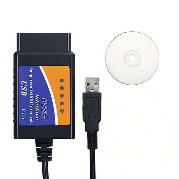 ELM327 USB V1.5 modifierad för Forscan ELMconfig CH340+25K80 chip en storlek