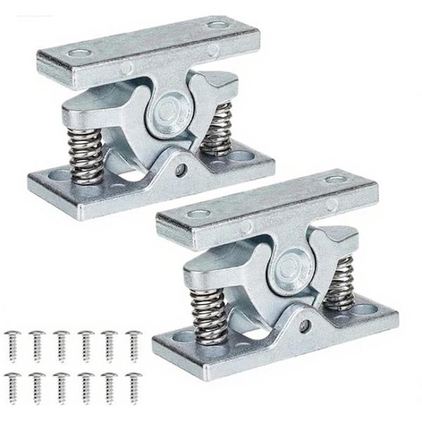 Kraftig dörrstoppare - Dörrstoppare - 2-pack - Silver - Rostfritt stål