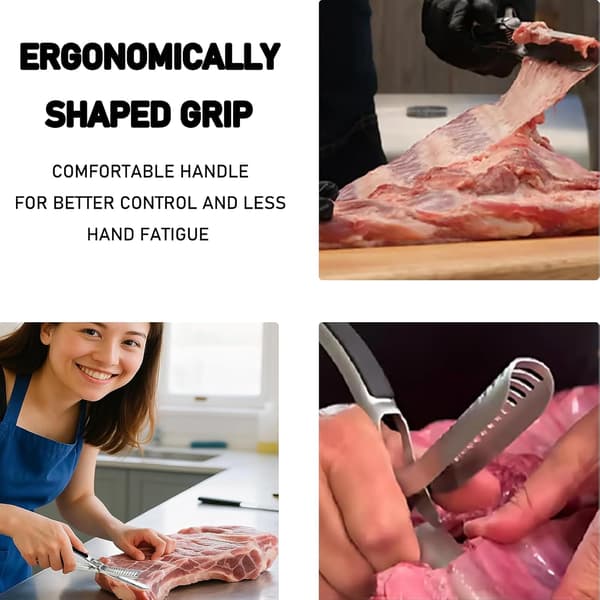 Rib Prep Tools for Grilling Enthusiasts Membrane Remover Ergonomic Design Easy Dishwasher Safe Grilling Accessories (2 pcs)