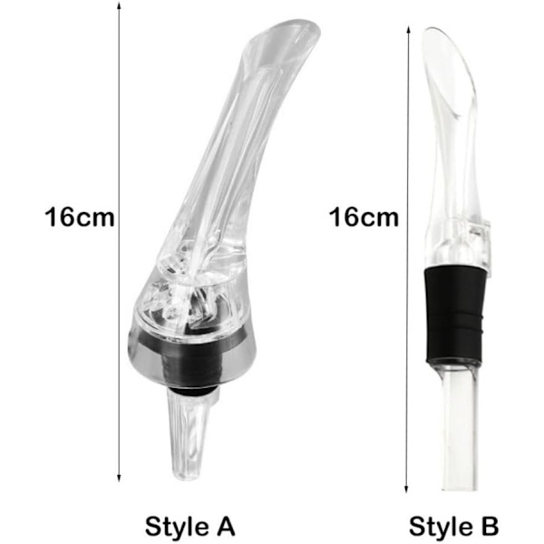 2 st vinkaraff med luftare, spillfri flaskpropp, spritpip, snabbpip för spritflaskor, flaska