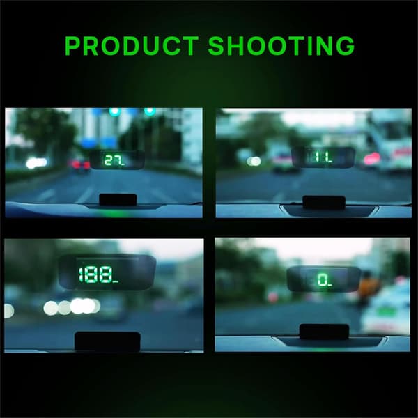 Bil head-up display bil head-up display bil HUD digital GPS head-up display speedometer USB-kabel plug and play.