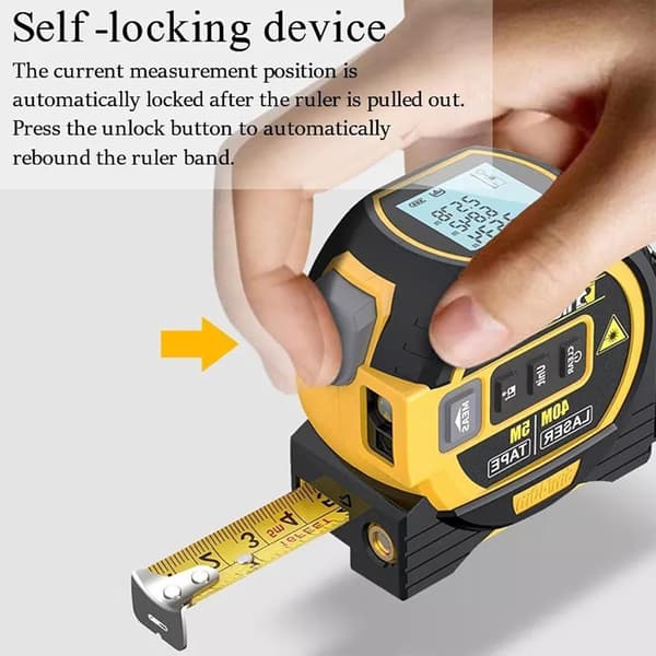 Almighty Ruler 3-i-1 Måttband med LED-display Digitalt Måttband Almighty Tools