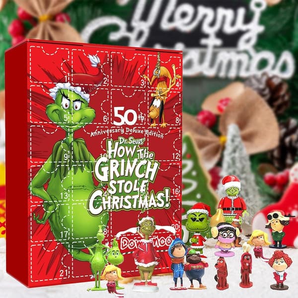 Grinchens juletrepynt - 2026 adventskalender nedtelling til jul for barn og voksne