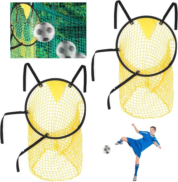 Fodboldmålskive, let at fastgøre og afmontere til målet, sæt med 2 stk. til træning af skudpræcision
