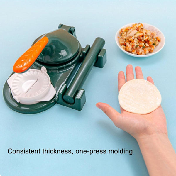 Dumpling Maker Machine med kavel Manuell degpress Empanada Maker Press för att pressa dumpling skal omslag mögel
