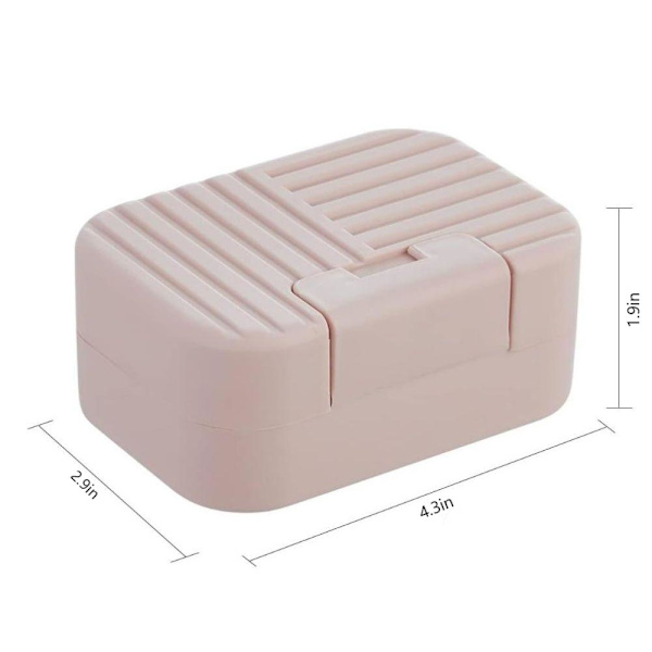 Resesåpförvaring 2-pack Tvålhållare Rosa Pink
