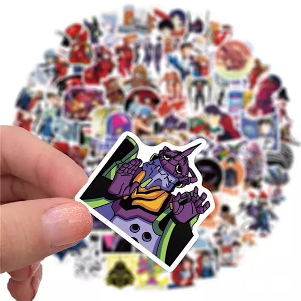 100 Neon Genesis Evangelion Rei Ayanami Asuka Langley Stickers Skateboard Laptop