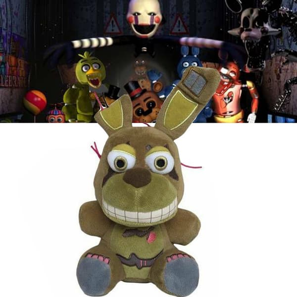 FNAF Spring Trap Docka Five Nights at Freddy's Plyschleksak För Barn Julklapp Mjuk