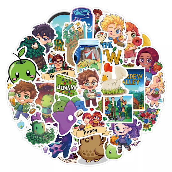 50X Stardew Valley Steam NS Game Farm Characters Stickers Decal Graffiti Laotop