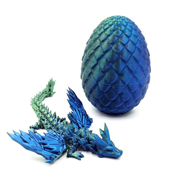 3D printed överraskning Magic Dragon Egg Artikulerande Ädelsten Dragon Fidget Toy E One Size