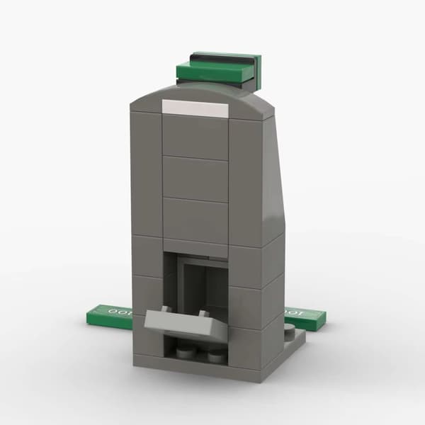 MOC Modell Bankomat Kontantautomat Byggklossar DIY Delar Stad