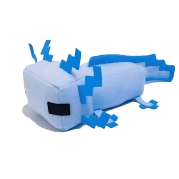 30cm Rosa Blå Salamander Minecraft Plyschdocka Axolotl Mjuk Gosig Leksak 1-2 ST 30cm Blue+Pink(2pcs)