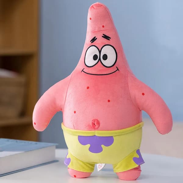 Spongebob Plyschleksak Teddy Barn Cartoon Present Mjuk Fylld Docka Patrick Star Leksaker 5pcs