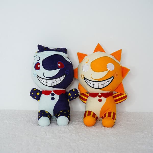 Sundrop FNAF Clown plyschdocka Sundrop och Moondrop mjuka fyllda leksaker Barnpresenter Moon Doll A