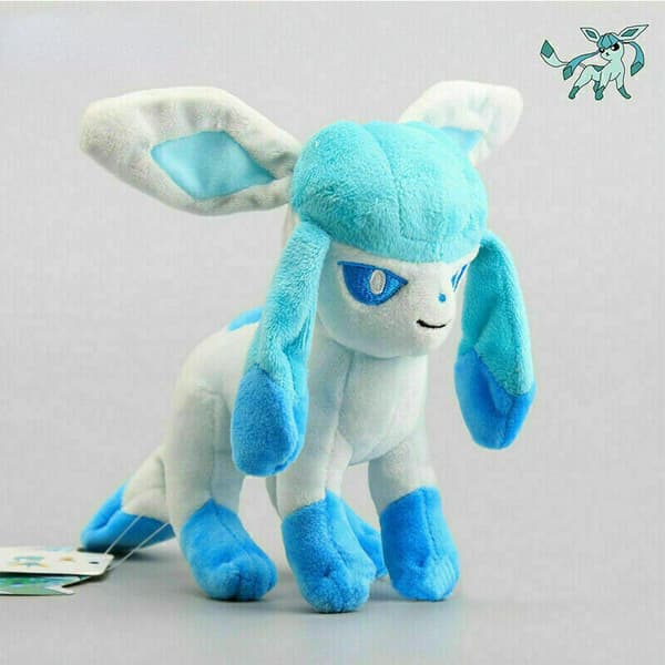 NYTT 7 Evolution av Eevee Plyschdocka Set Eeveelution Stående Mjuk Leksak Gåvor 9pcs
