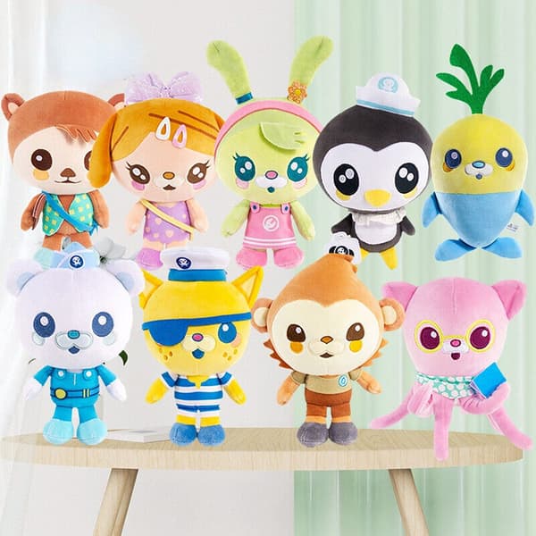 Nya Octonauts Besättning Kapten Barnacles Peso Plyschdocka Gosedjur Leksaker Barn Presenter 16-30cm 16cm Vegimal Tunip