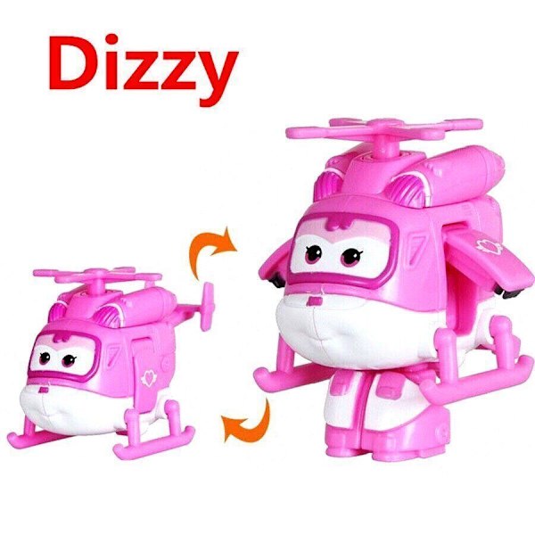 12 st Animation Super Wings Flygplan Transformerbar Robot Actionfigurer Leksak Present