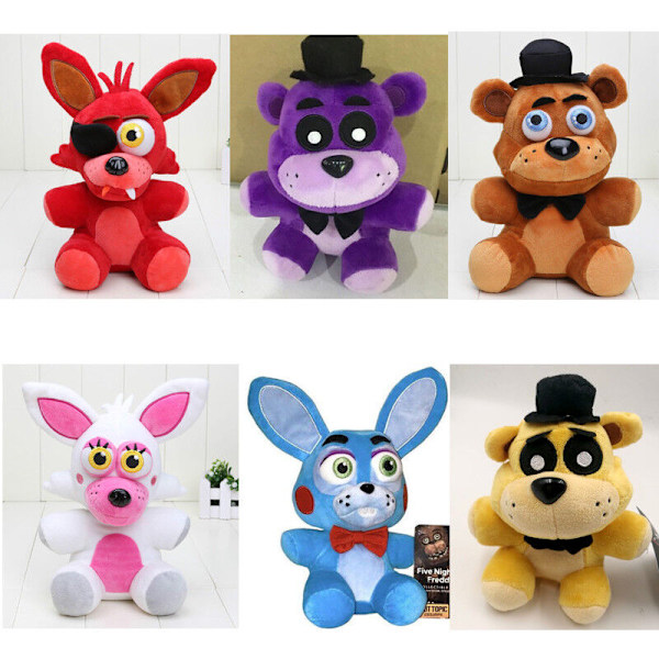 7 0 Five Nights at Freddy's FNAF Skräck Gosedjur Spel Barn Leksak Present Dockor mjuk Mangle (6inch)