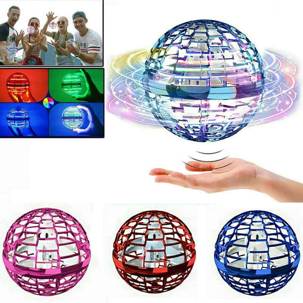 Flygande klot Spinner Rymdboll Magic Drone UFO Boomerang Ball Leksakspresenter EID pink