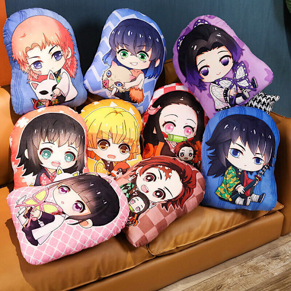 Anime Demon Slayer Kimetsu No Yaiba Plysch Kudde Hänge Uppstoppad Barnleksak Present Himejima Gyoumei