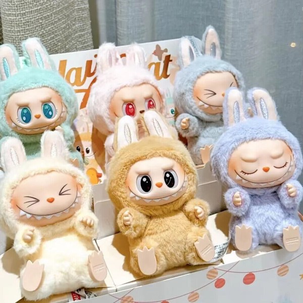 The Monsters - Labubu Have a Seat Series Vinyl Plyschleksaker Docka Söt Anime Figur F