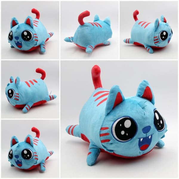 25cm Game Gravycatman Blue Cat Plyschleksak Mjuk fylld docka Present för barn