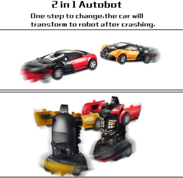 Deformationsbil Leksak Automatisk Transformering Robot Plastmodell Actionfigur Leksaker Yellow