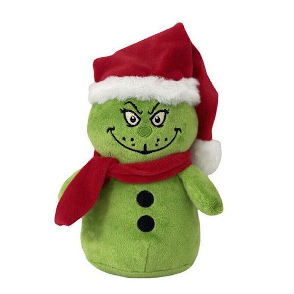 Jul Plyschdocka Grinchen Snögubbe Mjuk Leksak Fylld Docka Julklapp för Barn