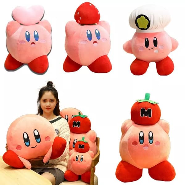 Cm 32 Kirby Äventyrskock Jordgubbsfyllda plyschdockor Dekor Barnleksaker Kudde Tomato