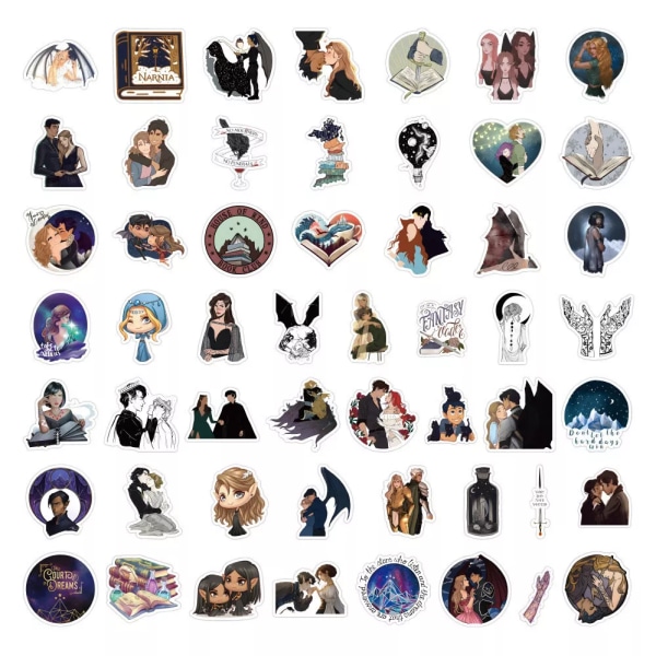 100X ACOTAR Velaris Stickers Pack Kindle Laptop Bok Telefon Hydro Flasks Graffiti