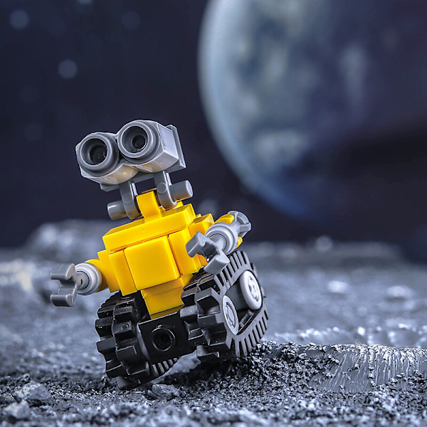 MOC Mini WALL-E Robot Byggklossar Walle Film Actionfigurer Leksaker för Barn WALL-E-Spaceman